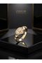 Zircon Stone Heart Women's Ring |   Gold Color Vip Design Adjustable