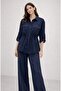 Women's Lace Detailed Soft Fabric Shirt and Pants Set