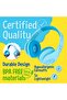 Kids Bluetooth Headphones, 85dB Limit, Foldable, Mic, Carry Case, Micro SD/TF - 5