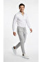 Men's Gray Color Quality Stretchy Stretch Fabric Ankle-Length Jogger Pants Woven Trousers Back Pocketed - 4