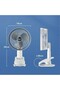 Compact Portable USB Desktop Fan – 3-Speed Quiet Cooling - 4