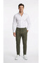 Men's Khaki Color Quality Pants Stretchy Stretch Fabric Ankle-Length Jogger Pants Woven Back Pocketed - 8