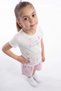 Girls' Set Cotton Pieces Printed T-Shirt and Shorts Set - 3