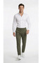 Men's Khaki Color Quality Pants Stretchy Stretch Fabric Ankle-Length Jogger Pants Woven Back Pocketed