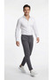Men's Smoked Color Quality Pants Stretchy Stretch Fabric Ankle-Length Jogger Pants Woven Back Pocketed - 4