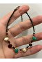 Colorful Natural Stone Detailed Handmade Beaded Anklet – Stylish Summer Design - 3