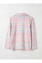 Esvab • Modern & Distinctive Shirt Roba Collar Checkered Embroidered Girls' Pajama Set - 3