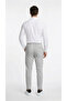 Men's Gray Color Quality Stretchy Stretch Fabric Ankle-Length Jogger Pants Woven Trousers Back Pocketed - 2