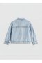 Ozmarka New Season Shirt Collar Floral Girl's Jean Jacket - 2