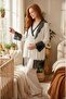New Season Ecru Summer Nursing Feature 100% Cotton Short Sleeve Maternity Pajama Set - 7
