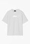 Unisex Corteiz Front Printed Oversized %100 Cotton Wide Cut Textured Crew Neck Gray T-Shirt Rf0657