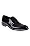 Falcon Damatlık Patent Leather Printed Classic Men's Shoes - 3