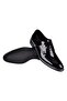 Falcon Damatlık Patent Leather Printed Classic Men's Shoes - 4
