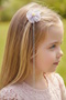 Purple Color Floral Stoned Children's Side Buckle