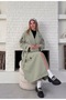 Women's Trench Coat Long Belted New Season Stylish and Modern Outerwear - 5