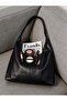 Soft Smooth Skin Textured Vegan Leather Wide Hobo Shoulder Bag 001234A - 3
