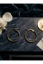 Gold Color Stainless Steel Hoop Earrings