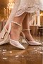 Women's 7 cm Tulle Detail Bridal Shoes - 5