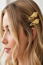 2-Piece Gold Color Sea Shell Model Side Buckle