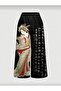 Black Geisha Detailed Avant Digital Print Sweatpants - 2
