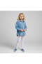 Girl's Denim Shirt 100% Cotton Embroidered 2 Rabbits - 4