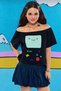 Adventure Black Adventure Time Fin and Jack Y2K Boat Neck Elastic T-Shirt - 2