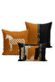 Classic Horse Series Double Sided Digital Printed Set of 3 Throw Pillow Covers (Horse)