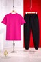 Children's Hearts Leopard Pattern Printed 3-Piece T-Shirt Tracksuit Set - 5