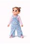 Strawberry Embroidered Girls' Denim Salopet Overalls