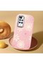 Redmi 10 2022 Compatible Shock-Absorbing Camera Protected Pink Silicone Case Floral Print - 2
