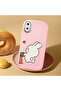 iPhone XS Max Compatible Shock-Absorbing Camera Protected Pink Silicone Case Dual Model - 2