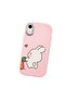 iPhone Xr Compatible Shock-Absorbing Camera Protected Pink Silicone Case Dual Model - 3