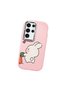 Samsung Galaxy S23 Ultra Compatible Shock-Absorbing Camera Protected Pink Silicone Case Dual Model - 3