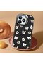 Realme Note 50 Compatible Shock-Absorbing Camera Protected Black Silicone Case Cartoon Patterned - 2