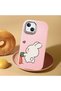 Pink Silicone Case Compatible with iPhone 15 Plus/14 Plus with Shock-Absorbing Camera Protections Dual Model - 3