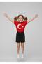 Girl's 23 April 29 October Performance Outfit Ayyildiz Flag B Printed T-Shirt and K Linen Skirt Set - 3