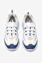 Women's White Navy Blue Comfortable Fit High Sole Lace-Up Sports Shoes - 3