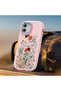 Samsung Galaxy F23 Compatible Camera Protected Pink Soft Silicone Phone Case with Flower Pattern - 6
