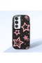 Vivo Y19S Compatible Camera Protected Black Soft Silicone Phone Case Pink Star - 3