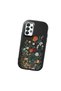 Samsung Galaxy A33 Compatible Camera Protected Black Soft Silicone Phone Case Floral Print