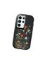 Samsung Galaxy S23 Ultra Compatible Camera Protected Black Soft Silicone Phone Case Floral Print