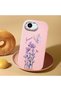 iPhone 16E Compatible Camera Protected Pink Soft Silicone Phone Case Butterfly Flower - 2
