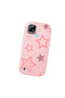 Realme C21 Compatible Camera Protected Pink Soft Silicone Phone Case Pink Star