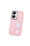 Pink Soft Silicone Phone with Camera Protection Compatible with Realme C55 Colorful Stars - 3