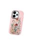 Redmi 13X Compatible Camera Protected Pink Soft Silicone Phone Case Floral Print
