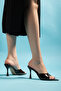 Brown Stiletto Heel U t Slipper Women's S Sandals Plain Heeled Shoes - 8