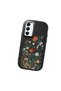 Samsung Galaxy A05S Compatible Camera Protected Black Soft Silicone Phone Case Floral Print