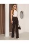 New Season Brown İs Flared Ksek Waist Tightening Women's Denim Pants - 2