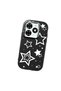 Tecno Spark 20C Compatible Camera Protected Black Soft Silicone Phone Case Star Patterned