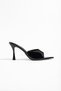 Black Stiletto Heel U t Slipper Women's Heeled Shoes S Sandals Summer Heeled Shoes - 2